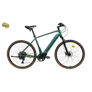 CARRARO E-SPORTIVE X PRO ERKEK ŞEHİR BİSİKLETİ 520H HD 28 JANT 10 VİTES DI2 MET.YEŞİL TURUNCU GÜMÜŞ