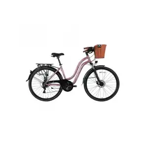 BİSAN CTX 6300 BAYAN ŞEHİR BİSİKLETİ 460H MD 28 JANT 21 VİTES PEMBE MOR