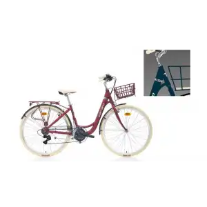 CARRARO JULIET KADIN ŞEHİR BİSİKLETİ 430H V 28 JANT 21 VİTES MAT MAVİ KROM KREM