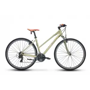 CARRARO SPORTIVE 222 KADIN ŞEHİR BİSİKLETİ 406H V 28 JANT 21 VİTES LIME YEŞİL-KOYU YEŞİL-KAHVERENGİ