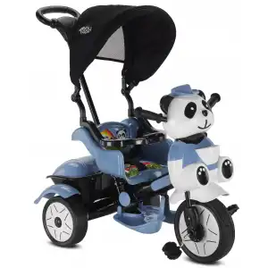 BABYHOPE 127 LITTLE PANDA ÜÇ TEKER KONTROLLÜ BEBEK BİSİKLETİ PASTEL MAVİ