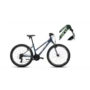 CARRARO FORCE 601 KADIN DAĞ BİSİKLETİ 430H V 26 JANT 21 VİTES MAT KOYU YESIL ACIK YESIL PEMBE