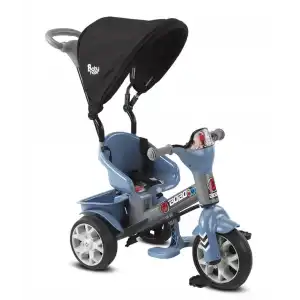 BABYHOPE 121 BOBO SPEED TENTELİ 3 TEKERLİ BİSİKLET MAVİ GRİ