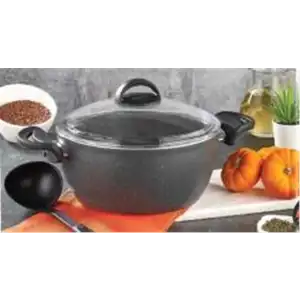 EDA COOKWARE ZETRA TENCERE DERİN GRANİT 24 CM GRİ  ZK-037