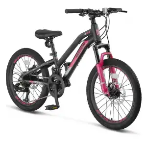 ÜMİT 2079 L-2D MOTION KIZ ÇOCUK BİSİKLETİ 254H V 20 JANT 21 VİTES SİYAH PEMBE