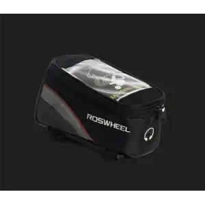 XBYC 896 BİSİKLET KADRO ÜSTÜ ÇANTA SİYAH KIRMIZI