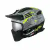 SWAY HELMET FS-X2 SW 726X TOKYO TROOPER MODÜLER KASK L BEDEN GRİ SARI