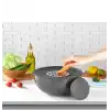 AROW CHOPPER AKILLI KARIŞTIRMA & SAKLAMA KABI RENDELİ AKRİLİK  4.6 LT 25 CM GRİ TR-3633