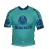 BIANCHI BİSİKLET FORMASI KISA KOL DİK YAKA FERMUARLI CELESTE S BEDEN