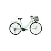 BİSAN LOTUS KADIN ŞEHİR BİSİKLETİ 34CM V 24 JANT 21 VİTES MİNT YEŞİL BEYAZ