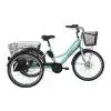 BİSAN E-PORTER ÜÇ TEKERLİ ELEKTRİKLİ BİSİKLET 44CM V 24 JANT 3 VİTES TURKUAZ SİYAH
