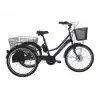 BİSAN E-PORTER ÜÇ TEKERLİ ELEKTRİKLİ BİSİKLET 44CM V 24 JANT 3 VİTES LACİVERT BEYAZ