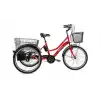BİSAN E-PORTER ÜÇ TEKERLİ ELEKTRİKLİ BİSİKLET 44CM V 24 JANT 3 VİTES BAYRAK KIRMIZI BEYAZ