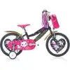 CARRARO MOGGY KIZ ÇOCUK BİSİKLETİ 220H V 16 JANT SİYAH ALTIN PEMBE