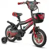 ÜMİT 1202 TREND-Y-BMX-SEPET-V-ERKEK ÇOCUK BİSİKLETİ 12 JANT SİYAH KIRMIZI