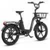 MOSSO RIVIERA-RR ELEKTRİKLİ BİSİKLET 420H MD 20 JANT 7 VİTES MAT SİYAH KIRMIZI