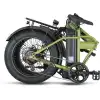 MOSSO VALTHERA-RR ELEKTRİKLİ KATLANIR BİSİKLET 420H MD 20 JANT 7 VİTES YEŞİL SİYAH