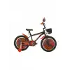 BİSAN SPARK ERKEK ÇOCUK BİSİKLETİ 30 CM V 20 JANT MAT SİYAH TURUNCU