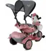 BABYHOPE 127 LITTLE PANDA ÜÇ TEKER KONTROLLÜ BEBEK BİSİKLETİ PASTEL PEMBE