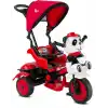 BABYHOPE 127 LITTLE PANDA ÜÇ TEKER KONTROLLÜ BEBEK BİSİKLETİ KIRMIZI SİYAH