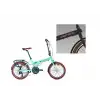 CARRARO FLEXI 121 KATLANIR BİSİKLET 350H V 20 JANT 21 VİTES MAT HAKİ SIYAH BAKIR