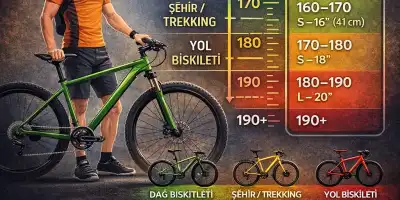 Boyuma Göre Bisiklet Kadro Boyu Tablosu