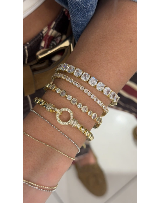 3mm Döküm Gold Su Yolu Bileklik(19cm)