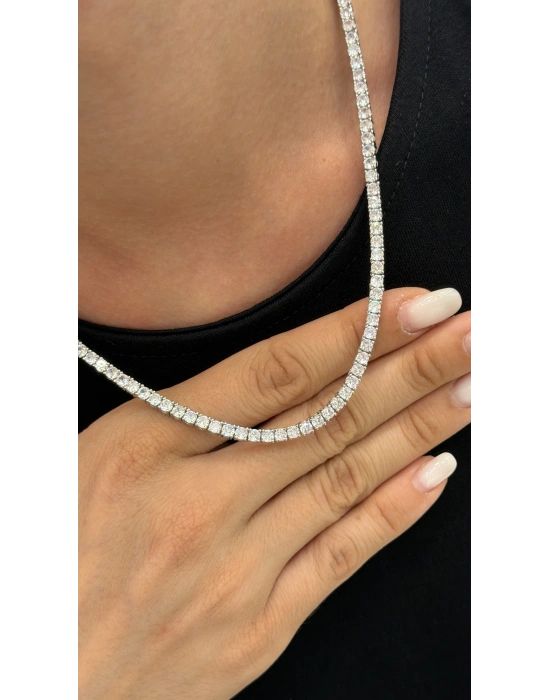 3mm Döküm Gümüş Su Yolu Kolye(45cm)