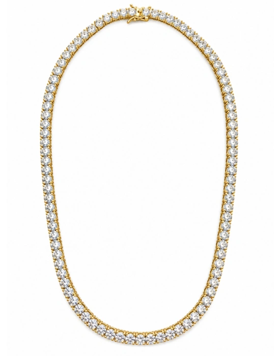3mm Gold Dönmeyen Su Yolu Kolye (45cm)