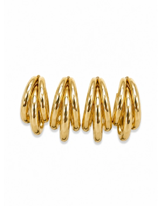4lü Gold Büyük Boru Küpe