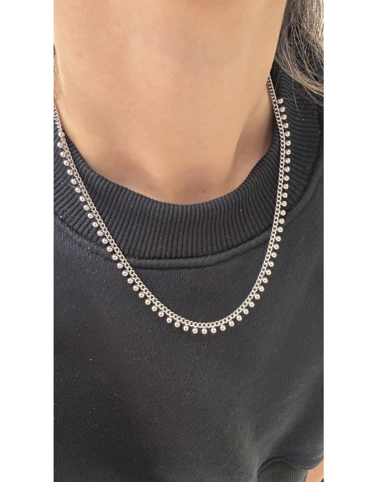 Top Metal Figür Detay Kolye(45cm)