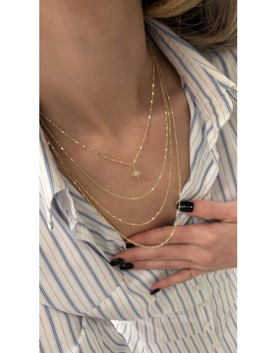 Yıldız Figür 4’lü Kolye(40-45-47-52cm)