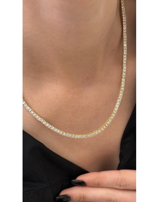 Döküm Su Yolu Kolye 2 mm (45 cm)Gold