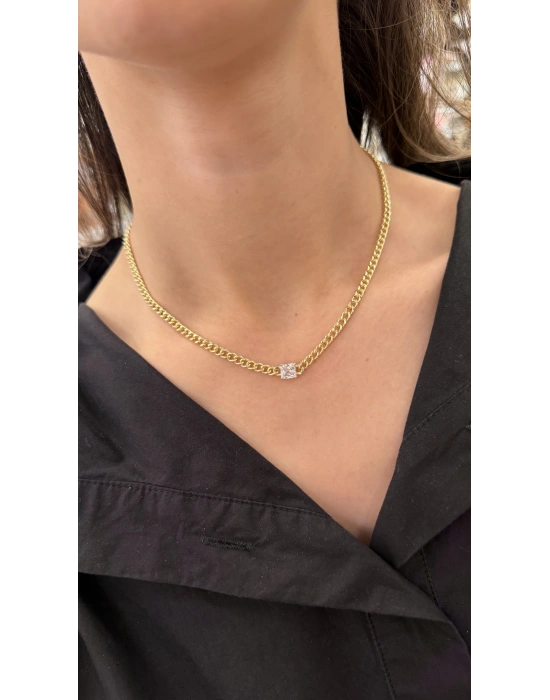 Tektaş Zincir Kolye(39cm)