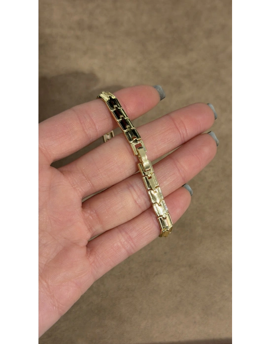 Altıgen Taş Detay Bileklik(19 cm)