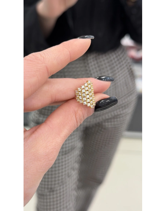 Full Taş İşleme Kıkırdak Küpe