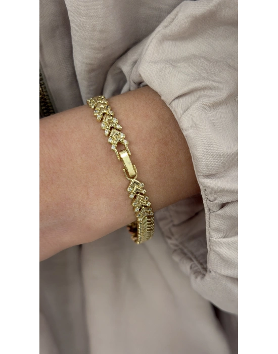 Taşlı Ok Bileklik(20cm)