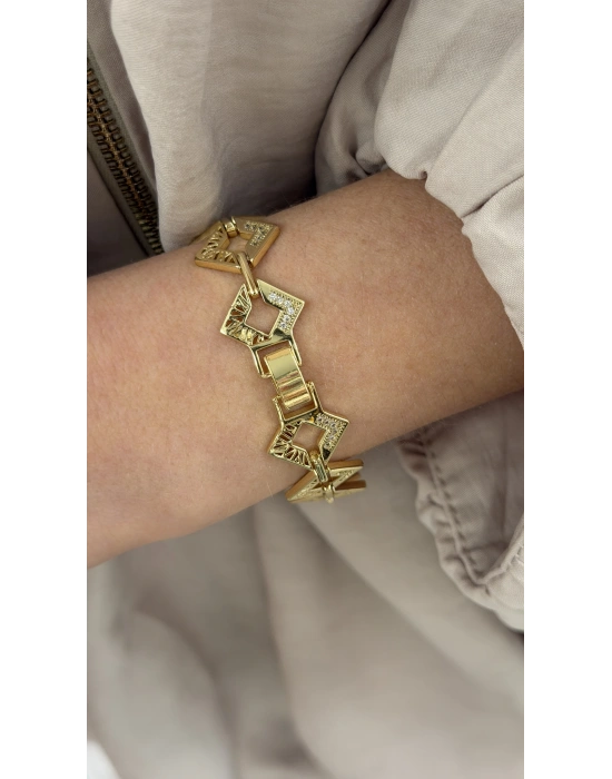 Özel Seri Üçgen Figür Bileklik(19cm)