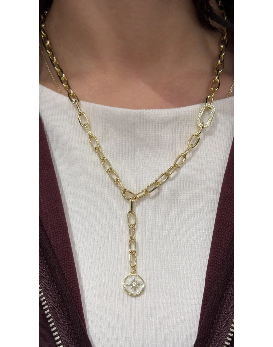 Ataç Zincir Mineli CETAŞ Kolye(42cm)