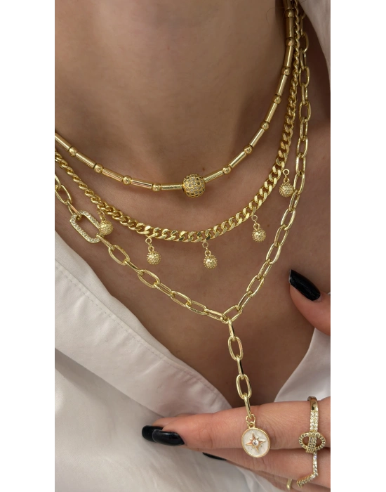 Ataç Zincir Mineli CETAŞ Kolye(42cm)