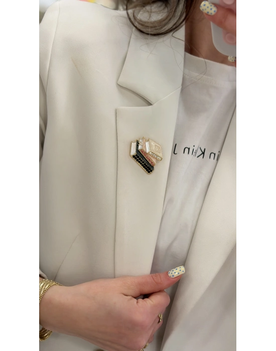 Kitap Figürlü Broş