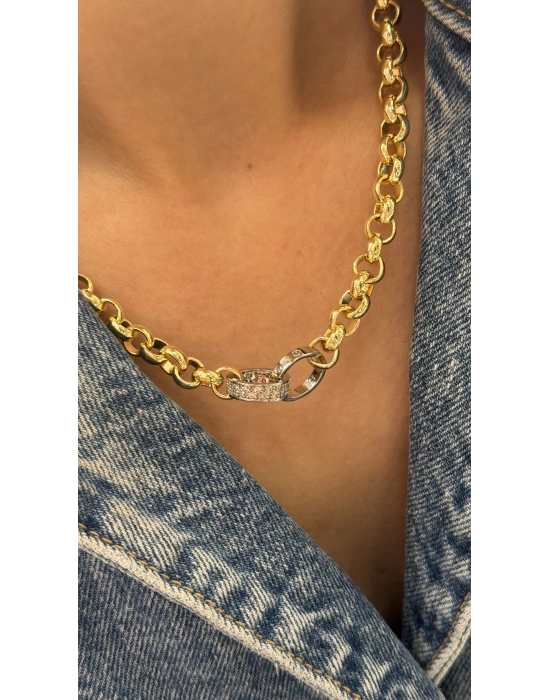 Kalın Doch Zincir Kolye (42 cm)