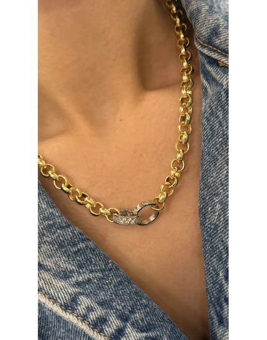 Kalın Doch Zincir Kolye (42 cm)