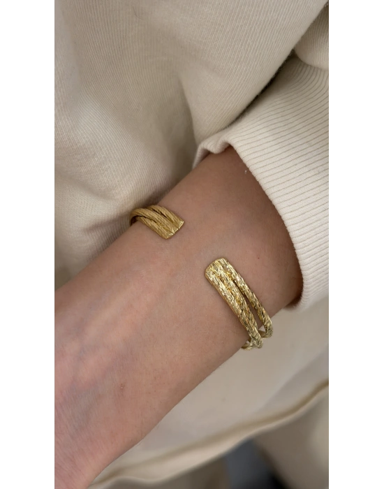 3 Sıra Tek Örgü Kelepçe