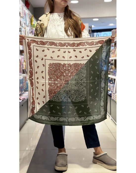 İki Renk Fular (70x70)