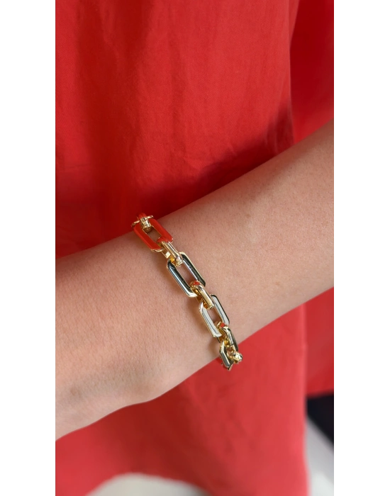 Ataç Zincir Gold Kadın Bileklik(16cm -uzatma dahil 20 cm)