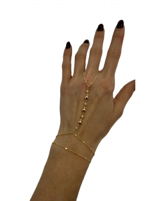 Bombeli Yonca Sıra Taş Detay Şahmeran