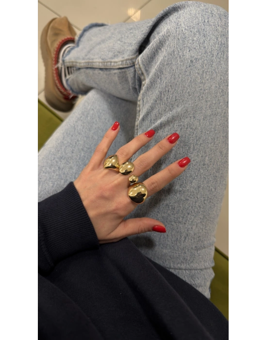 Büyük Metal Set Yüzük