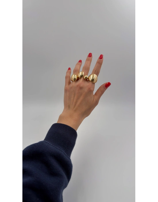 Büyük Metal Set Yüzük