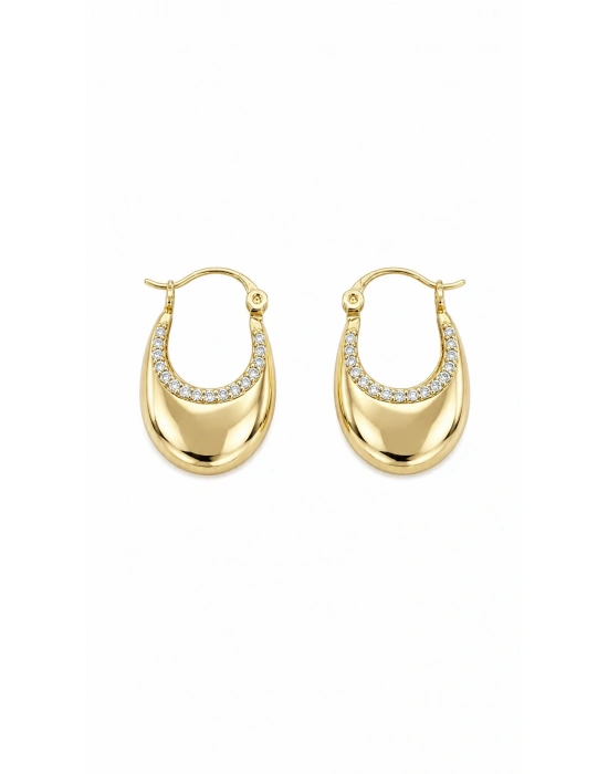 Çanta Model Gold Küpe